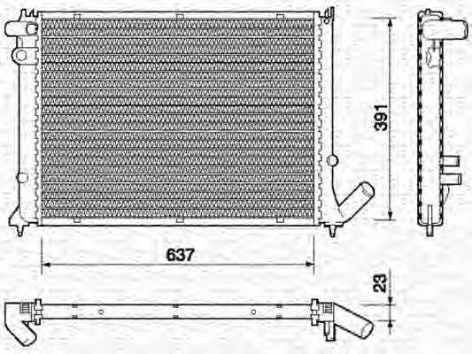 Imagine Radiator, racire motor MAGNETI MARELLI 350213717000