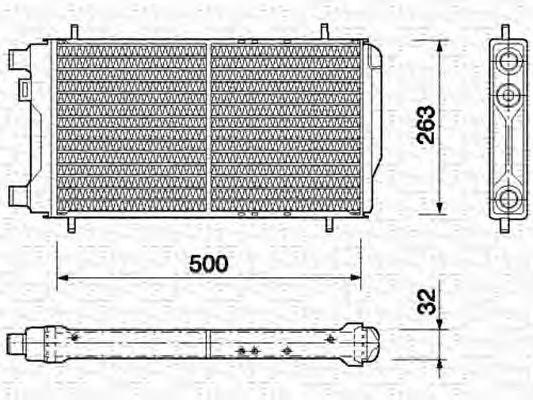 Imagine Radiator, racire motor MAGNETI MARELLI 350213723000