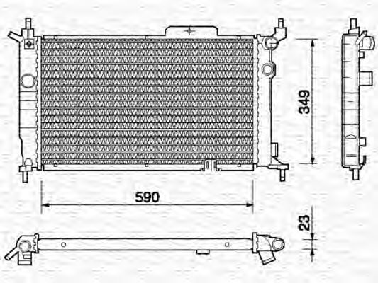 Imagine Radiator, racire motor MAGNETI MARELLI 350213729000