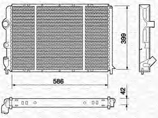 Imagine Radiator, racire motor MAGNETI MARELLI 350213738000