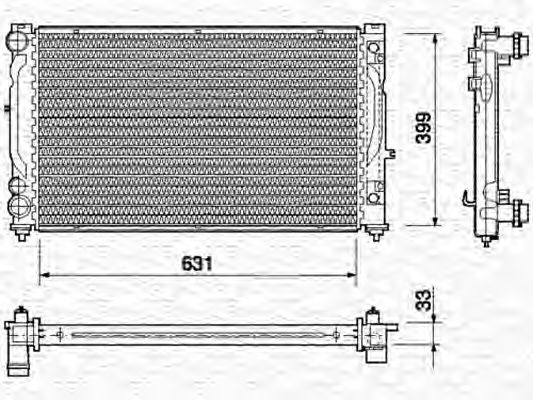 Imagine Radiator, racire motor MAGNETI MARELLI 350213739000