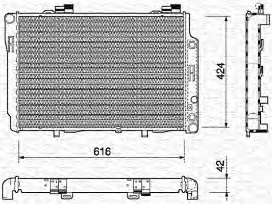 Imagine Radiator, racire motor MAGNETI MARELLI 350213743000