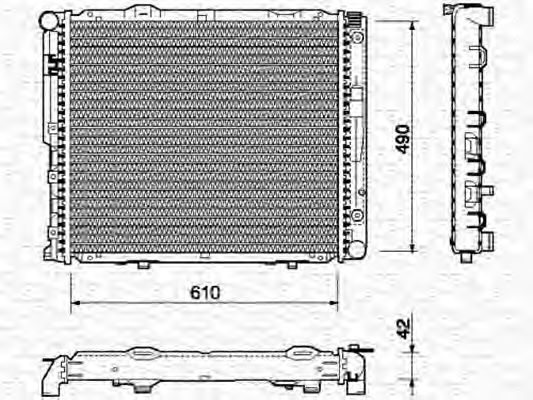 Imagine Radiator, racire motor MAGNETI MARELLI 350213744000