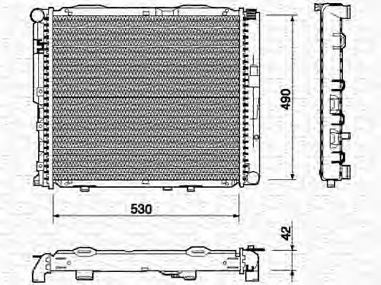 Imagine Radiator, racire motor MAGNETI MARELLI 350213745000