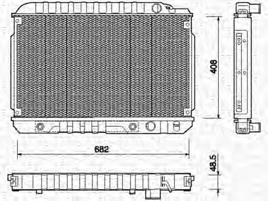 Imagine Radiator, racire motor MAGNETI MARELLI 350213750000