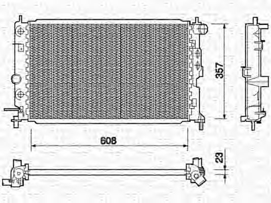 Imagine Radiator, racire motor MAGNETI MARELLI 350213755000