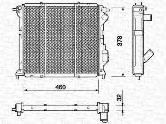 Imagine Radiator, racire motor MAGNETI MARELLI 350213758000