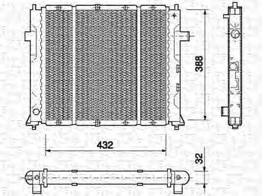 Imagine Radiator, racire motor MAGNETI MARELLI 350213762000