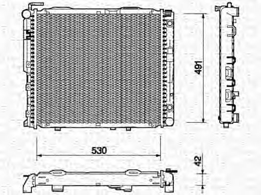 Imagine Radiator, racire motor MAGNETI MARELLI 350213763000