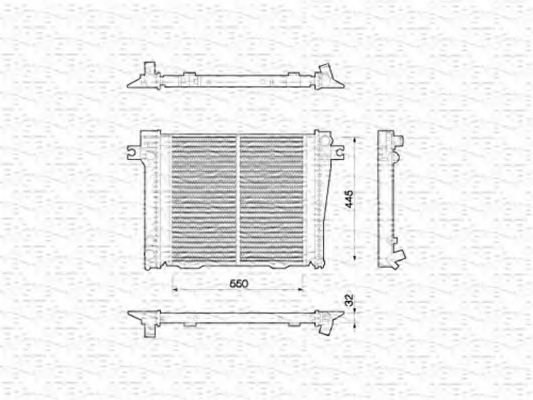 Imagine Radiator, racire motor MAGNETI MARELLI 350213771000