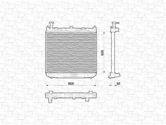 Imagine Radiator, racire motor MAGNETI MARELLI 350213772000