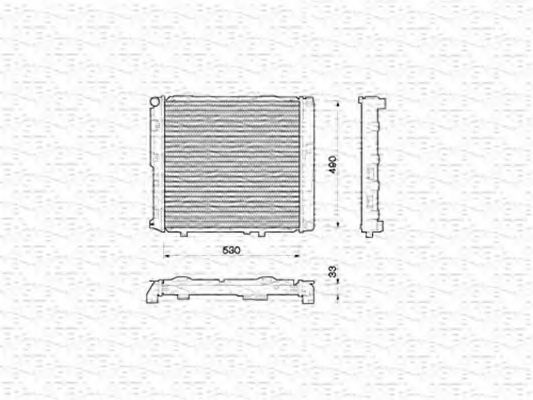 Imagine Radiator, racire motor MAGNETI MARELLI 350213774000