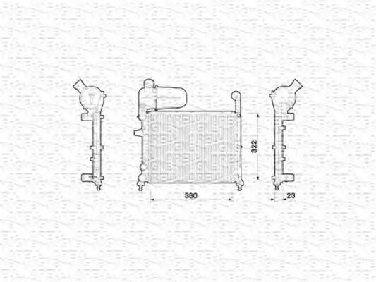 Imagine Radiator, racire motor MAGNETI MARELLI 350213787000