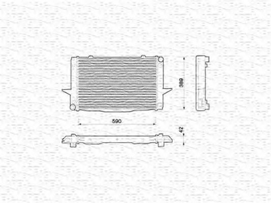 Imagine Radiator, racire motor MAGNETI MARELLI 350213790000