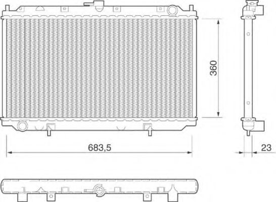 Imagine Radiator, racire motor MAGNETI MARELLI 350213806000