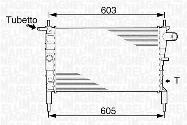 Imagine Radiator, racire motor MAGNETI MARELLI 350213831000