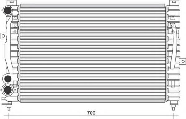 Imagine Radiator, racire motor MAGNETI MARELLI 350213836000