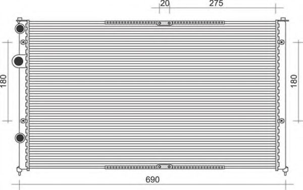 Imagine Radiator, racire motor MAGNETI MARELLI 350213842000