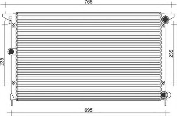 Imagine Radiator, racire motor MAGNETI MARELLI 350213844000