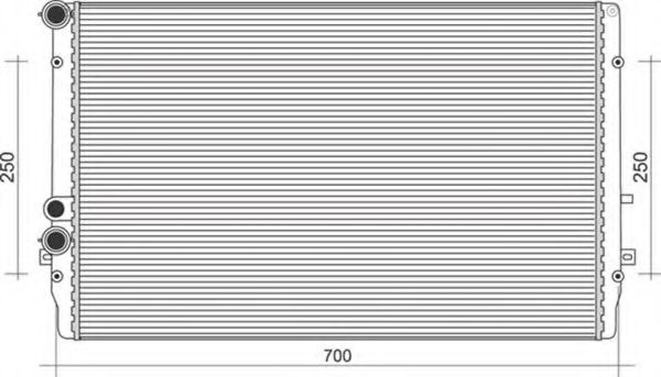 Imagine Radiator, racire motor MAGNETI MARELLI 350213845000