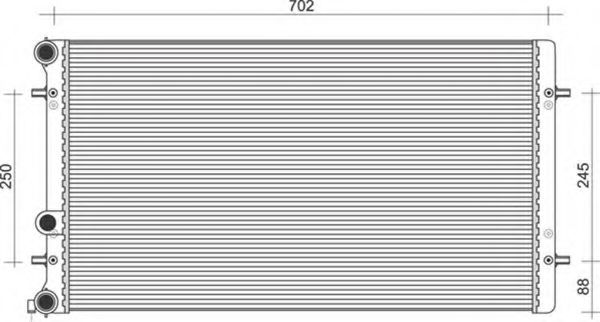 Imagine Radiator, racire motor MAGNETI MARELLI 350213846000