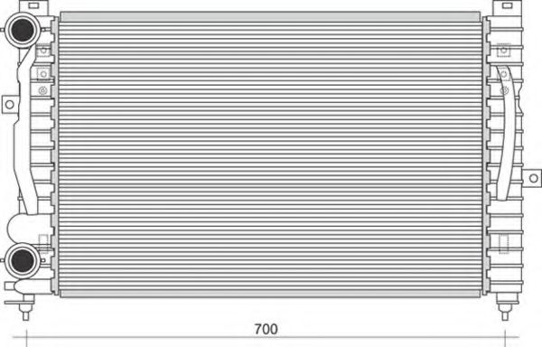 Imagine Radiator, racire motor MAGNETI MARELLI 350213849000