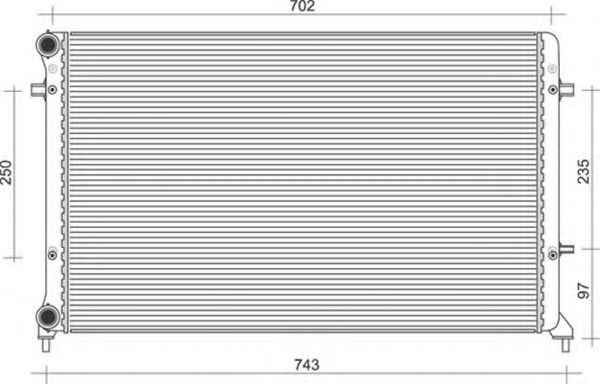 Imagine Radiator, racire motor MAGNETI MARELLI 350213853000