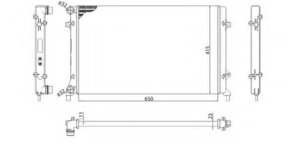 Imagine Radiator, racire motor MAGNETI MARELLI 350213853003