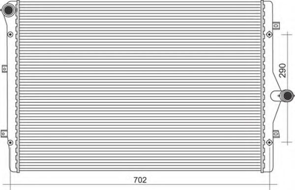 Imagine Radiator, racire motor MAGNETI MARELLI 350213855000