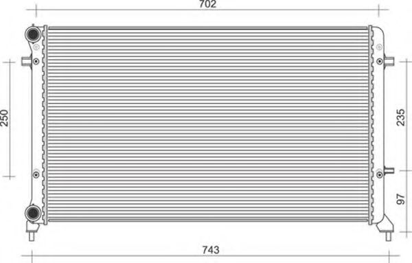 Imagine Radiator, racire motor MAGNETI MARELLI 350213856000