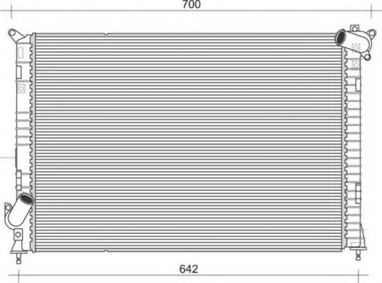 Imagine Radiator, racire motor MAGNETI MARELLI 350213861000