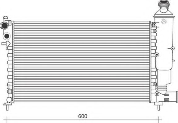 Imagine Radiator, racire motor MAGNETI MARELLI 350213871000