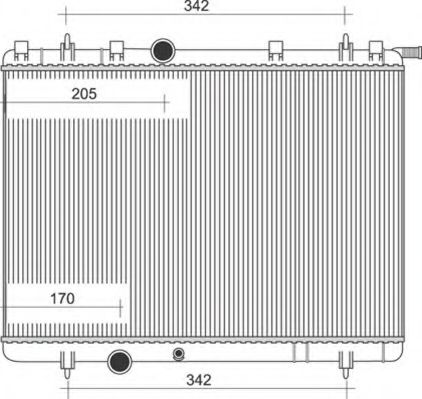 Imagine Radiator, racire motor MAGNETI MARELLI 350213873000