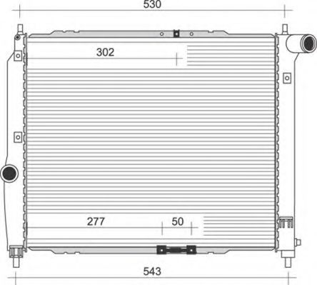 Imagine Radiator, racire motor MAGNETI MARELLI 350213891000