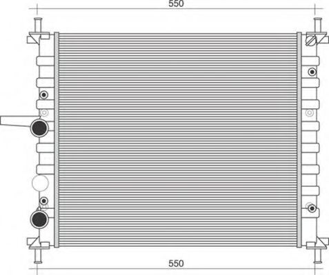 Imagine Radiator, racire motor MAGNETI MARELLI 350213895000