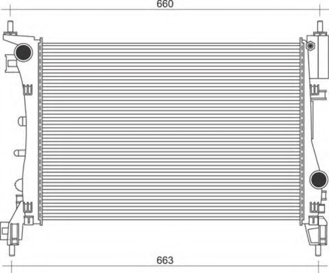 Imagine Radiator, racire motor MAGNETI MARELLI 350213899000