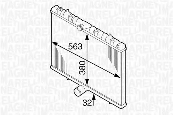 Imagine Radiator, racire motor MAGNETI MARELLI 350213904000