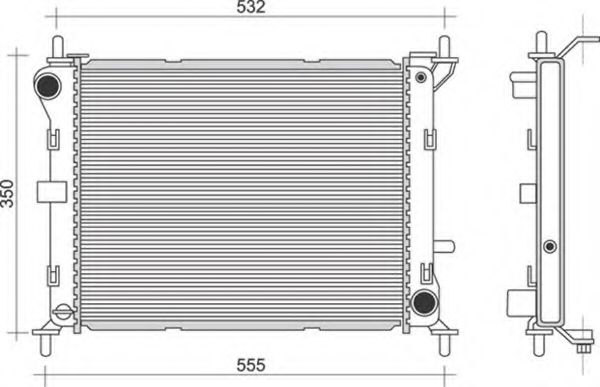 Imagine Radiator, racire motor MAGNETI MARELLI 350213909000