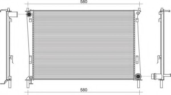 Imagine Radiator, racire motor MAGNETI MARELLI 350213913000