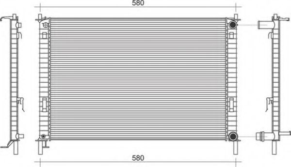 Imagine Radiator, racire motor MAGNETI MARELLI 350213916000