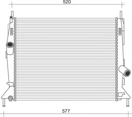 Imagine Radiator, racire motor MAGNETI MARELLI 350213921000