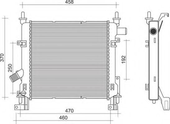 Imagine Radiator, racire motor MAGNETI MARELLI 350213924000