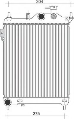 Imagine Radiator, racire motor MAGNETI MARELLI 350213934000