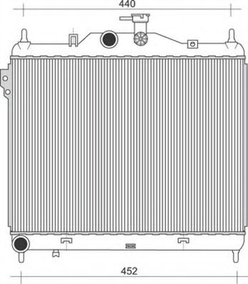 Imagine Radiator, racire motor MAGNETI MARELLI 350213935000