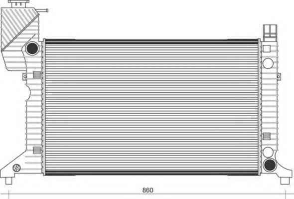 Imagine Radiator, racire motor MAGNETI MARELLI 350213943000