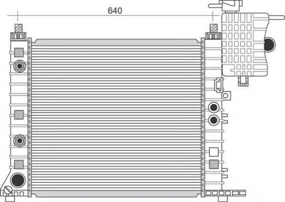 Imagine Radiator, racire motor MAGNETI MARELLI 350213945000