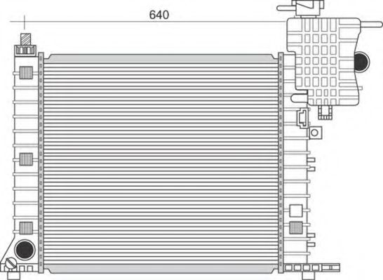 Imagine Radiator, racire motor MAGNETI MARELLI 350213950000