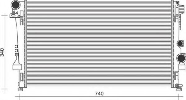 Imagine Radiator, racire motor MAGNETI MARELLI 350213955000