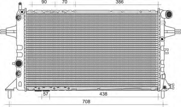 Imagine Radiator, racire motor MAGNETI MARELLI 350213958000