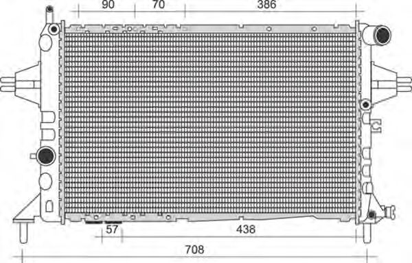 Imagine Radiator, racire motor MAGNETI MARELLI 350213959000